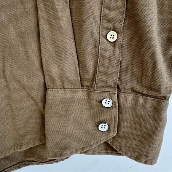 Rag & Bone Men’s Fit 2 Long Sleeve Button Down Collared Shirt in Tan Olive Beige - Picture 16 of 16
